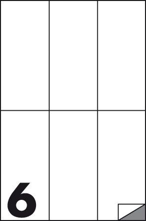 cf 100 ff Etichette multifunzione f.to 70x148 mm angoli vivi