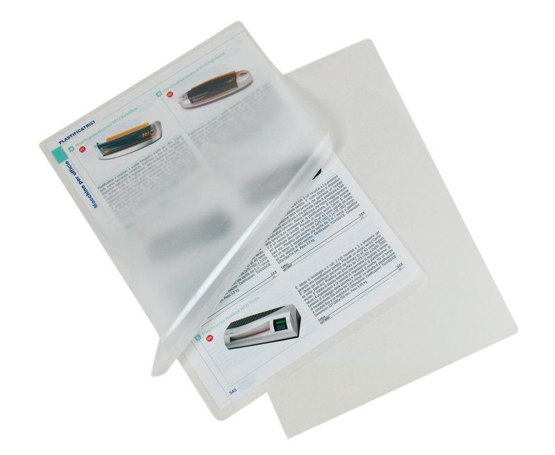 CF. 100 PZ POUCHES PER PLASTIFICATRICI A CALDO F.TO A4 150MY