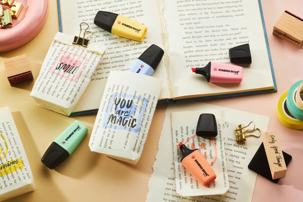 EVIDENZIATORI STABILO BOSS MINI PASTEL MIX 5 COLORI