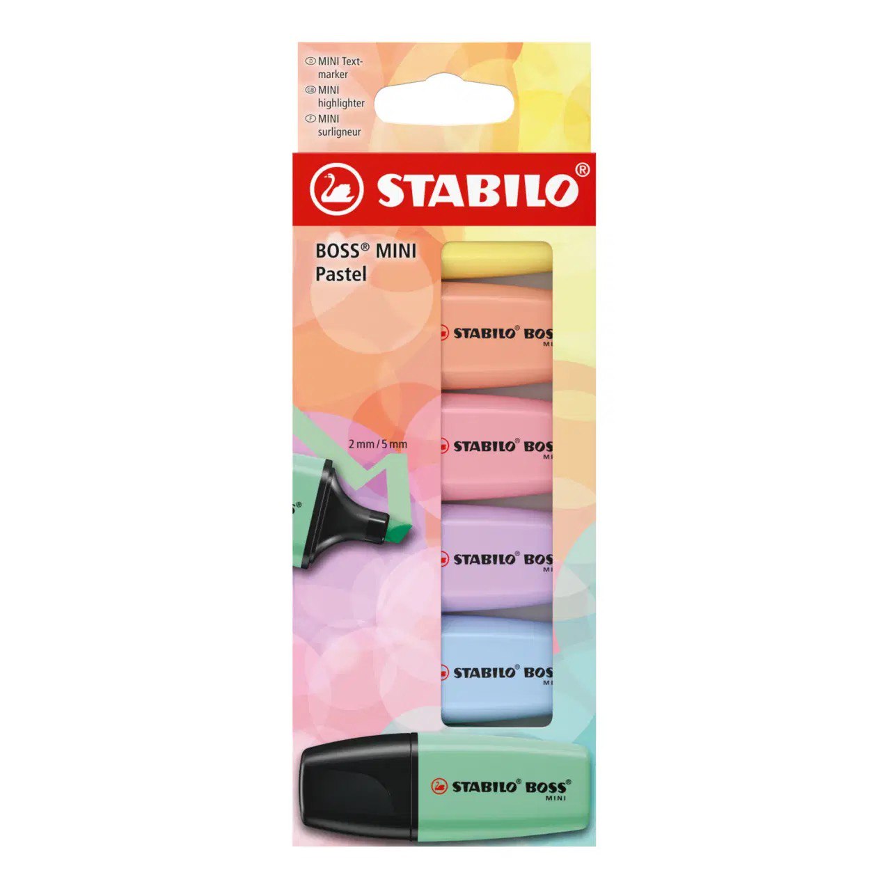 EVIDENZIATORI STABILO BOSS MINI PASTEL MIX 6 COLORI