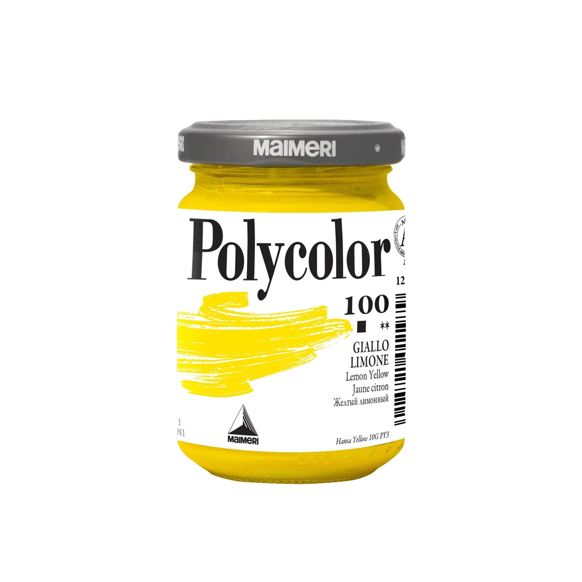MAIMERI VASETTO ACRILICO POLYCOLOR DA140 ML GIALLO LIMONE
