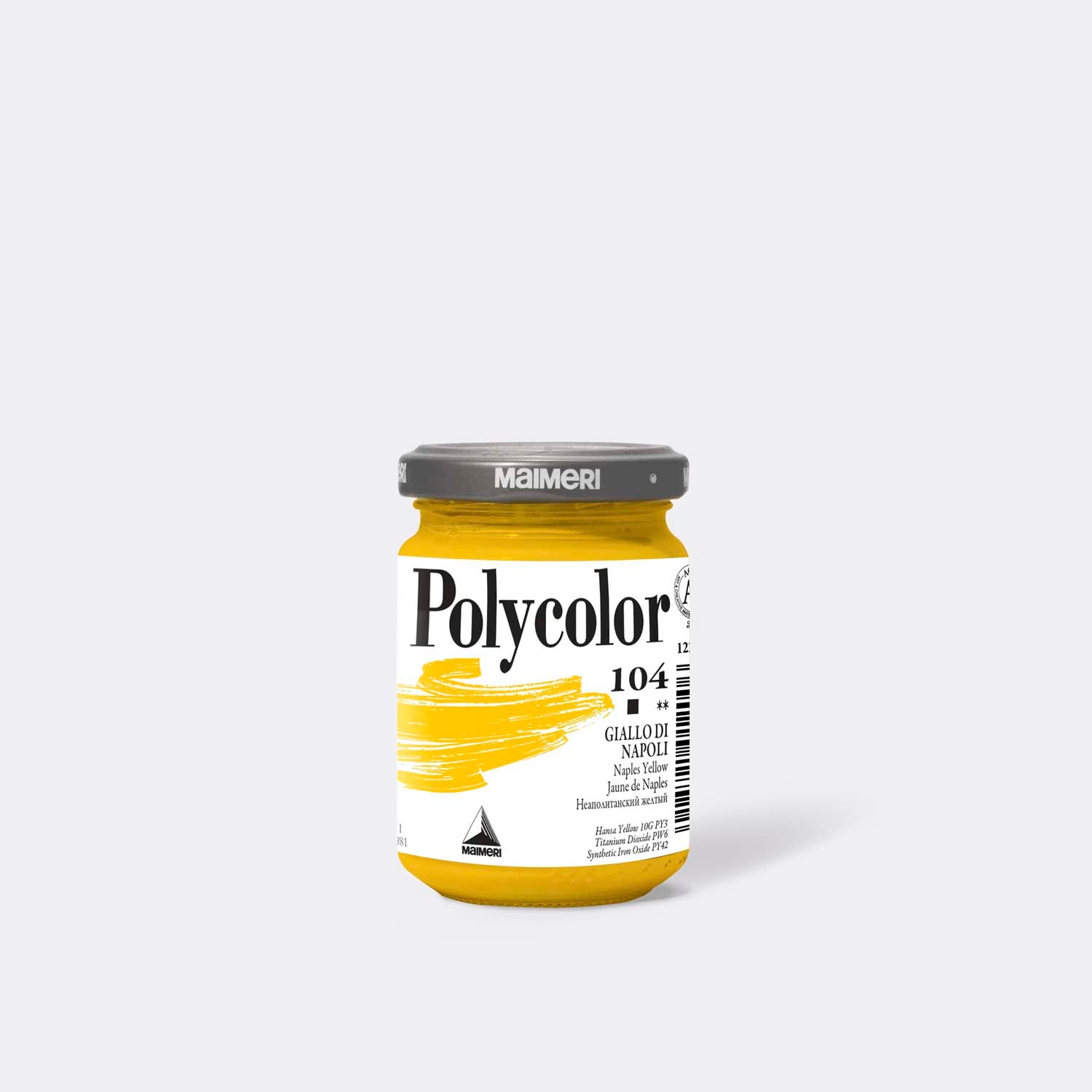 VASETTO ACRILICO POLYCOLOR DA 140 ML - GIALLO DI NAPOLI