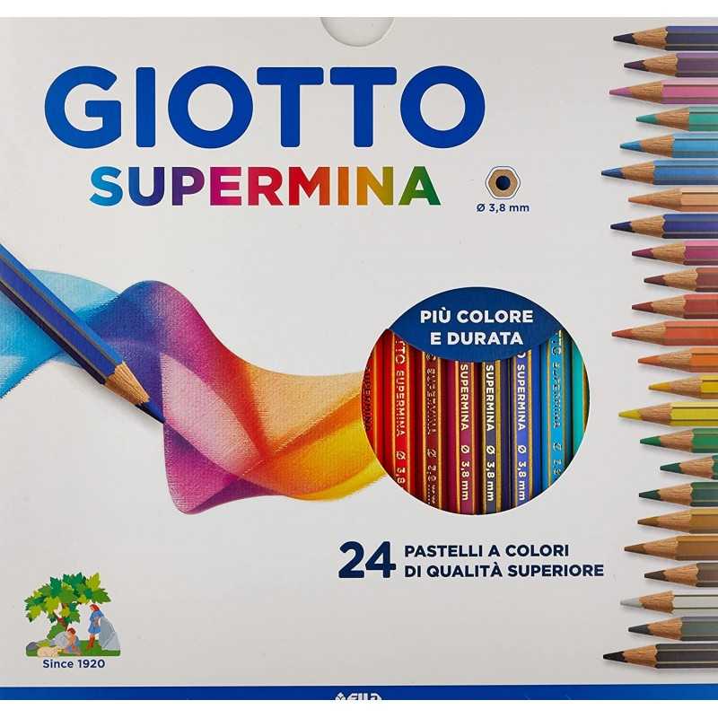 GIOTTO SUPERMINA 24 PEZZI PASTELLI COLORATI F235800 FILA