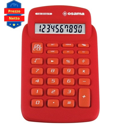 Calcolatrice Osama Softy OS 01/10 Rosso