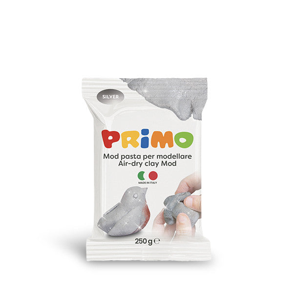 Primo Panetto di pasta per modellare - Argento glitter