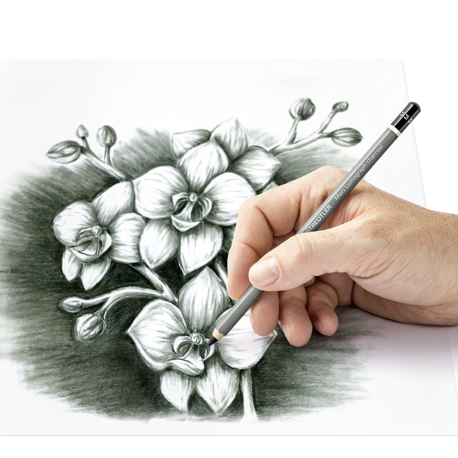 STAEDTLER MATITA CARBONE MARS LUMOGRAPH TRATTO MEDIO (M)