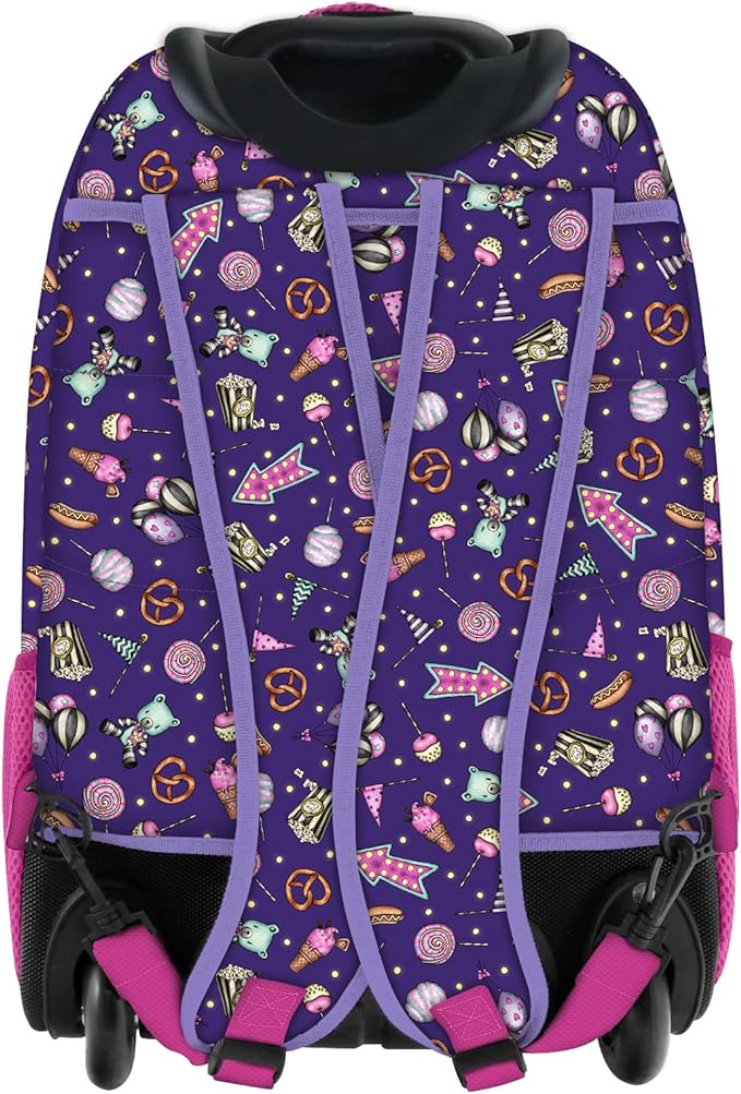 SANTORO- Gorjuss Zaino Trolley Fairground Up And Away Viola