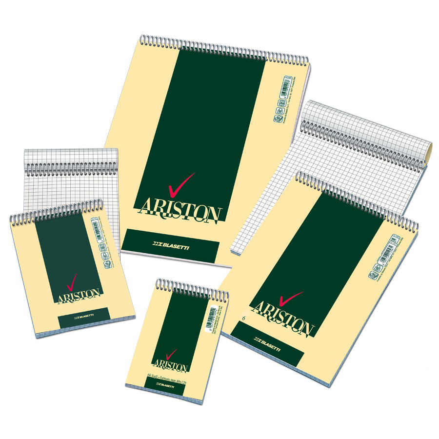CF 10 PZ ARISTON BLOCCO NOTE SPIRALE A4 60 FOGLI RIG.5MM