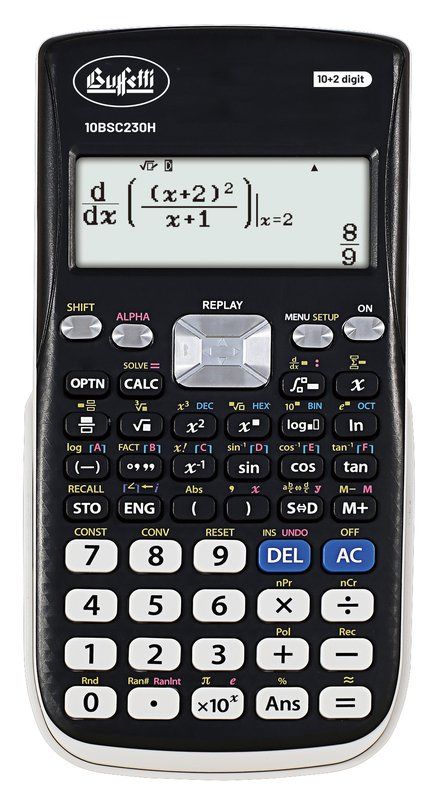 Calcolatrice scientifica BSC230H - 10+2 digit - 552 funzioni