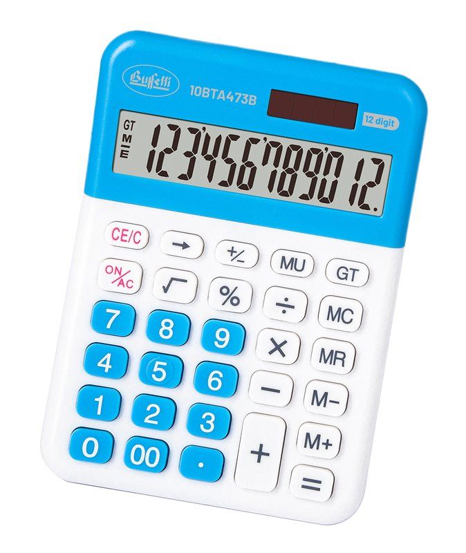 Calcolatrice da tavolo BTA473 - blu - 12 digit