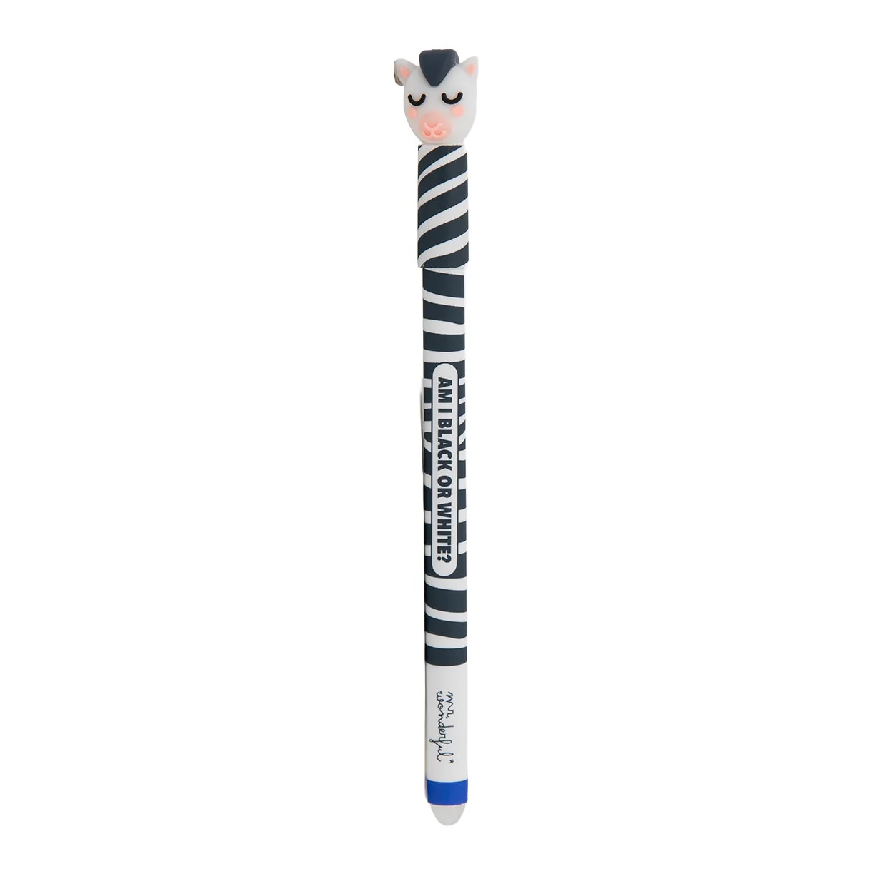 Penna cancellabile Bo-Bo – Zebra – Am I black or white?