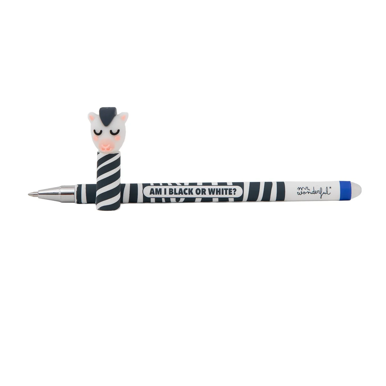 Penna cancellabile Bo-Bo – Zebra – Am I black or white?