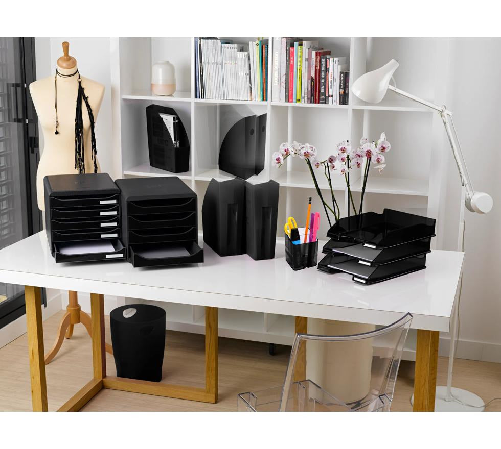 VASCHETTA PORTACORRISPONDENZA MIDI IDERAMA - NERO GLOSSY
