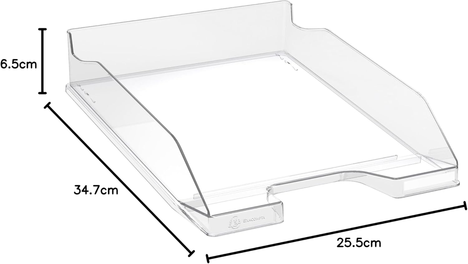 Vaschetta Portacorrispondenza midi-combo cristallo Glossy