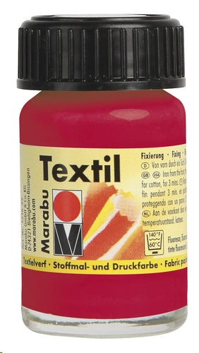 COLORE PER TESSUTO TEXTIL FLACONE 15 ML ROSSO