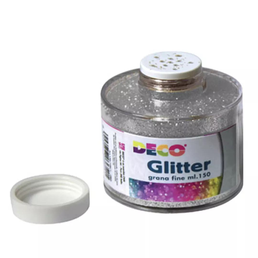 GLITTER BARATTOLO 150 ML ARGENTO