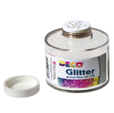 GLITTER BARATTOLO 150 ML BIANCO IRIDE