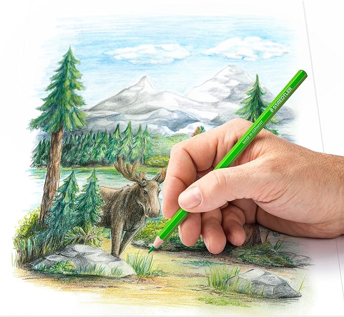 Astuccio in metallo con 24 matite colorate in colori ass.