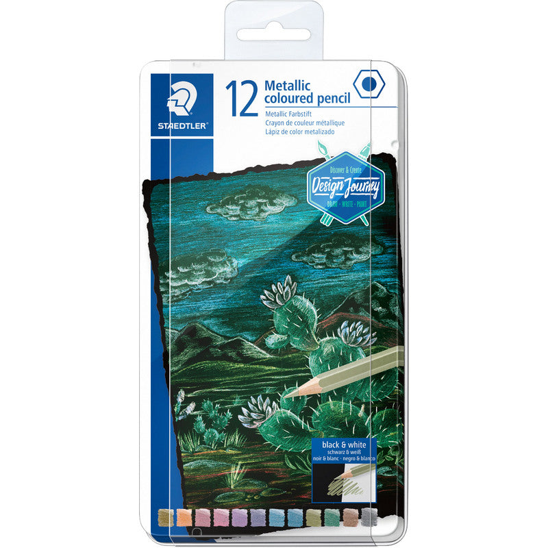 STAEDTLER 146M M12 - Matite colorate metallizzate CF 12pz.