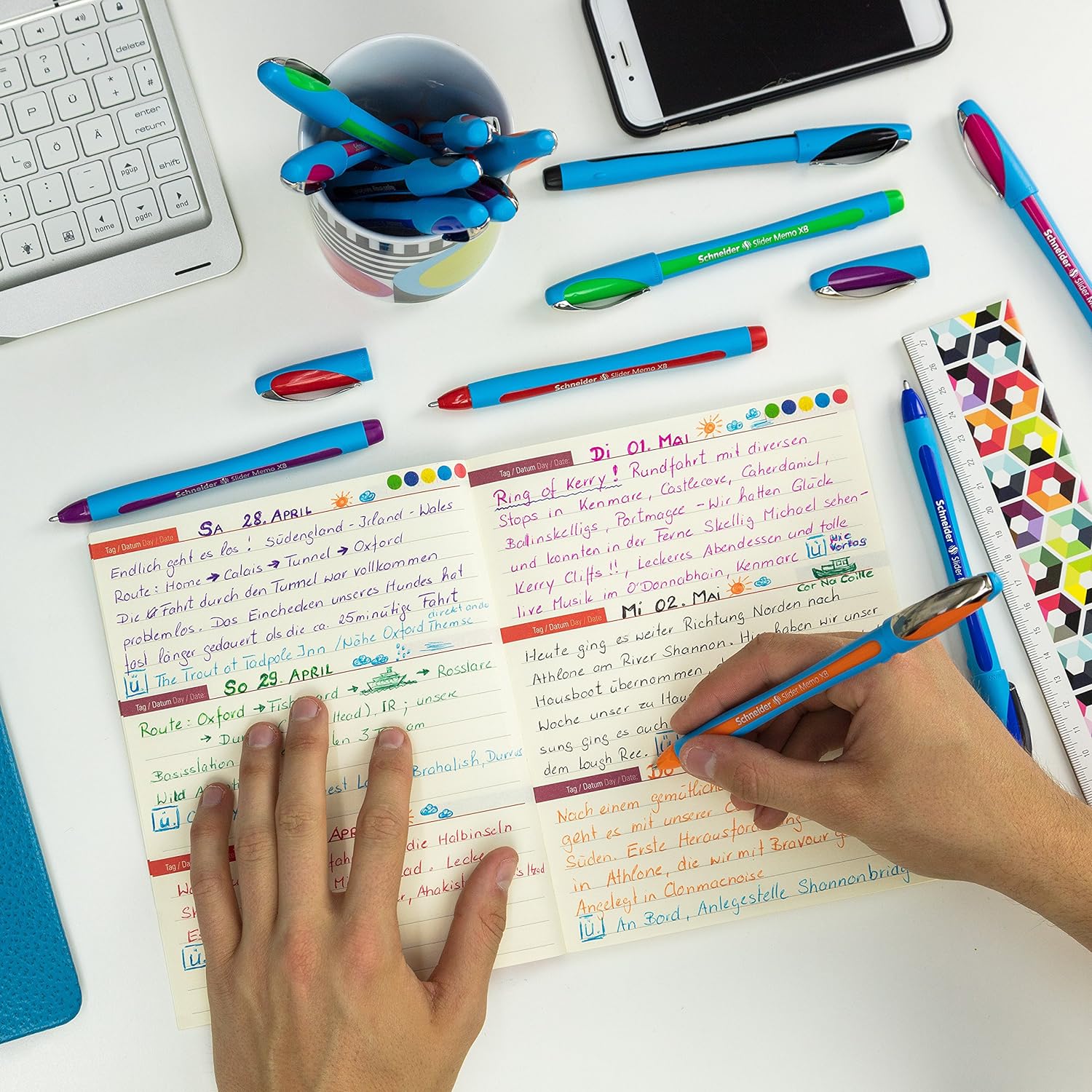 CF 10 PZ Slider Memo Penna a sfera arancione XB