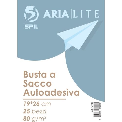 CF 25 BUSTA PER SPEDIZIONE BIANCA USOMANO A SACCO 19X26