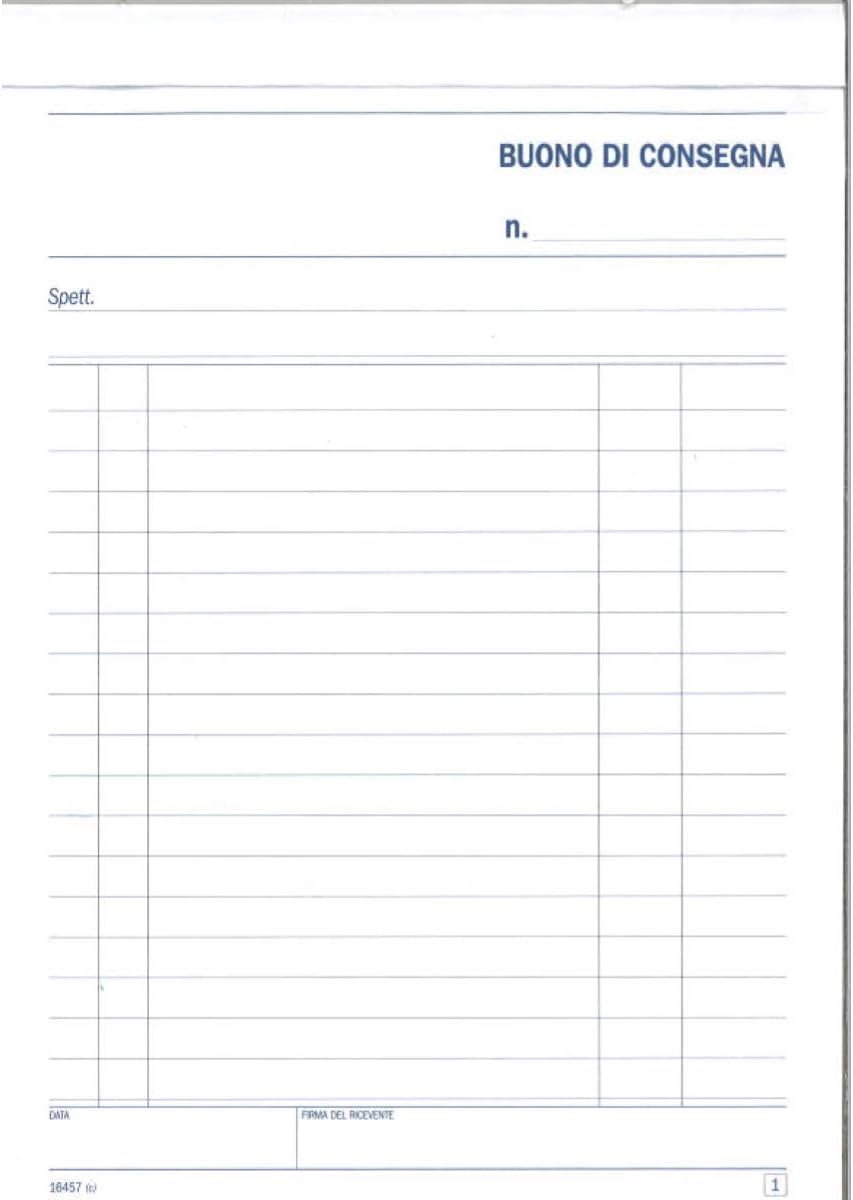 CF 20 PZ Blocco buoni di consegna 21 5x14 8 cm - 50x2 copie