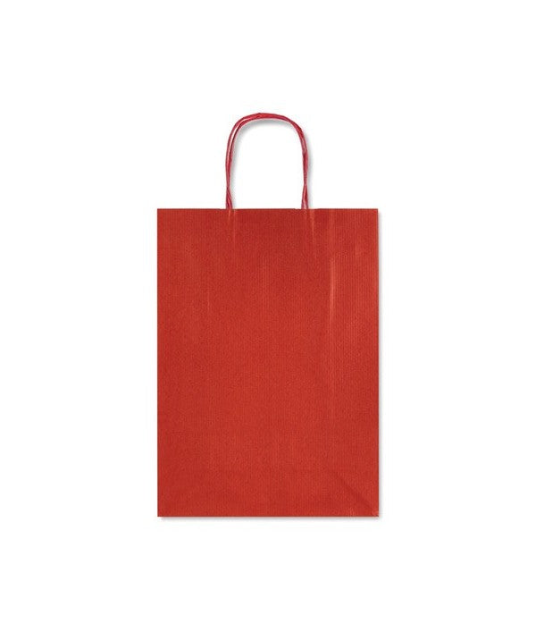 BORSETTA CARTA C/MANICI CM26*36 ROSSO