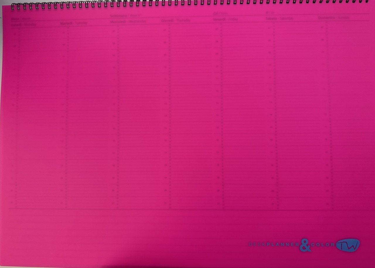 Buffetti - Blocco Da Tavolo Non Datato - Fucsia