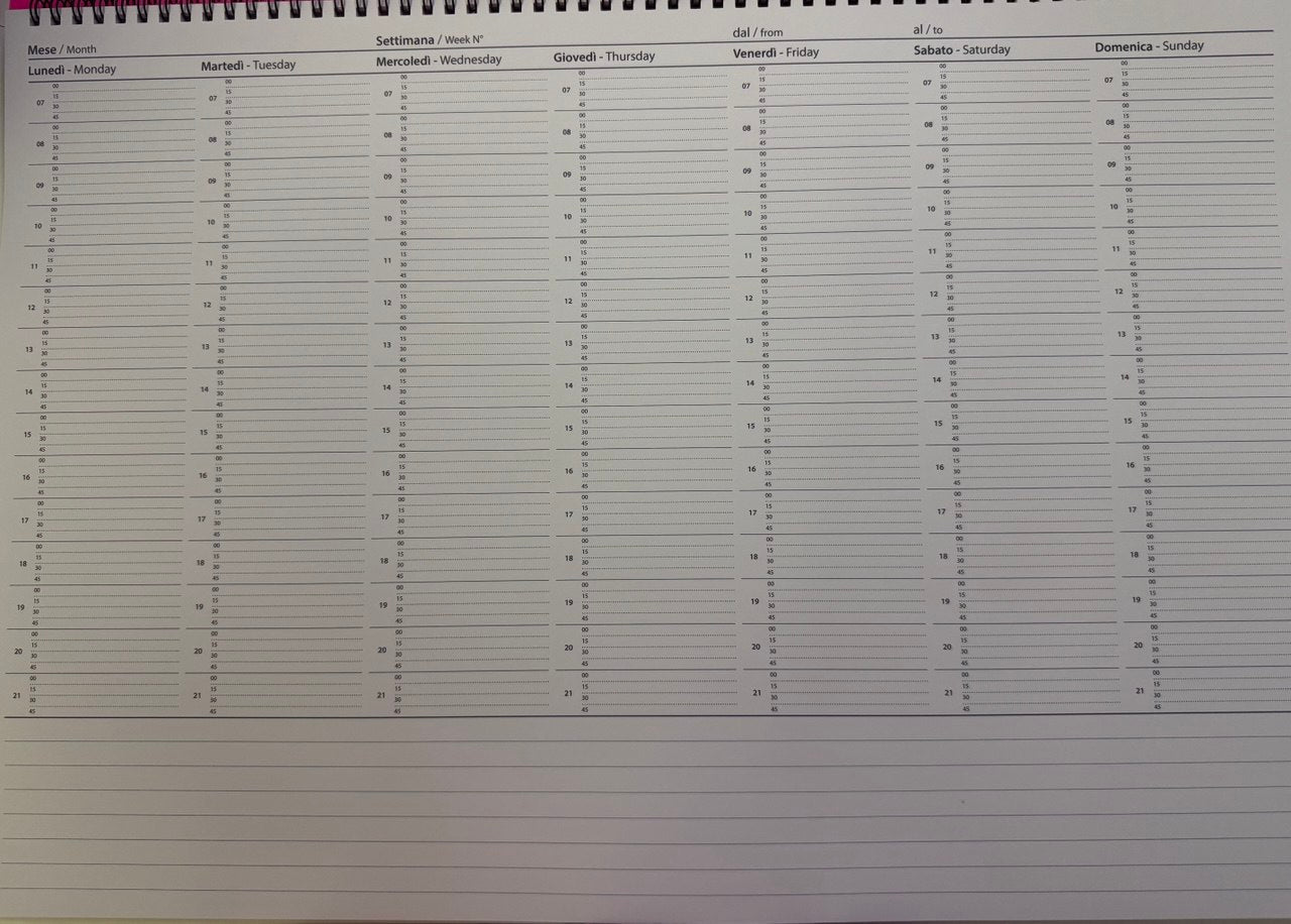 Buffetti - Blocco Da Tavolo Non Datato - Fucsia