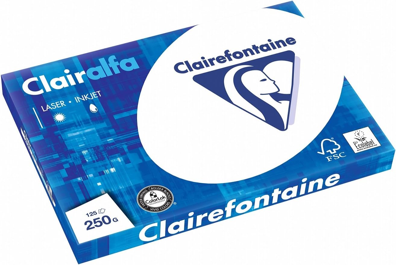 Risma A4 125 Fogli Bianco Extra DCP 250gr Clairefontaine