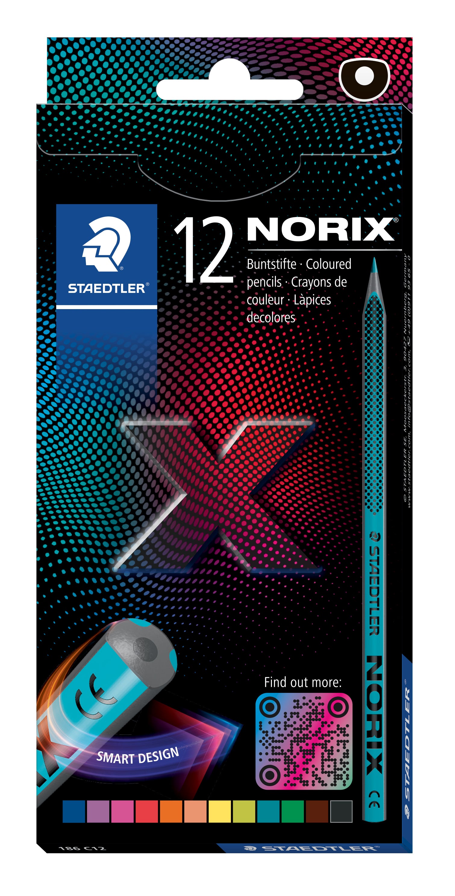 STAEDTLER NORIX MATITA COLORATA 12PZ