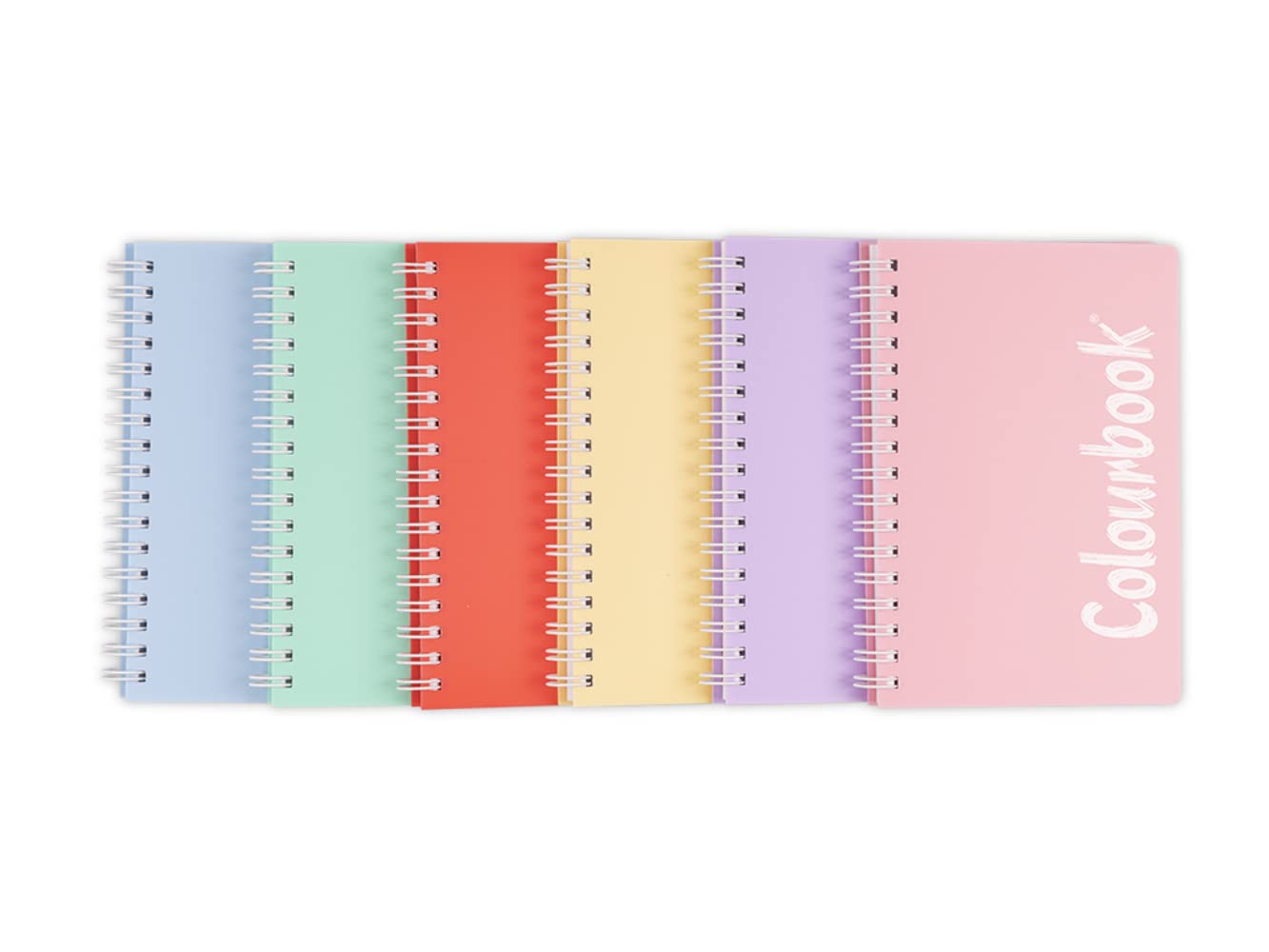 CF 12 PZ Quaderno a spirale A6 pastel quadretti 5MM 80FF