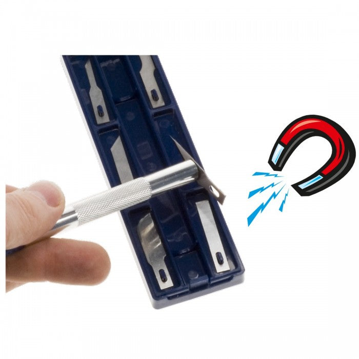 CUTTER PROFESSIONALE IN METALLO CON 6 TIPI DI LAME