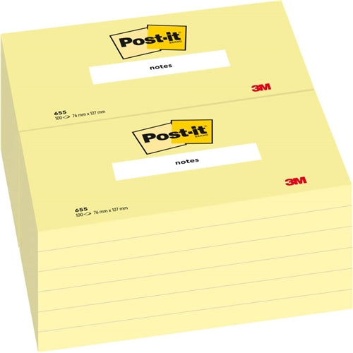Foglietti Post-it® riposizionabili 76x127 mm giallo