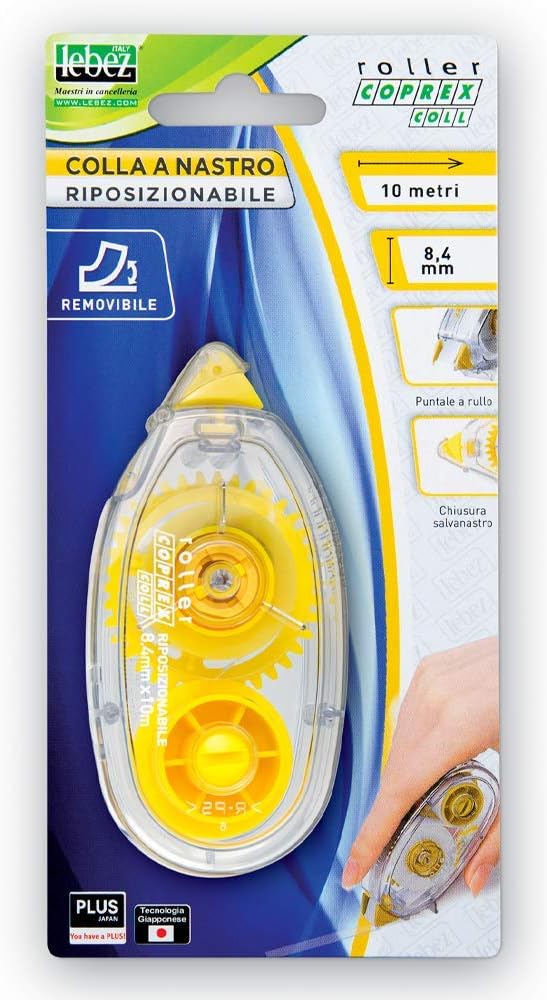 Lebez Colla a Nastro Removibile 8.4 mm 10m Roller Coprex
