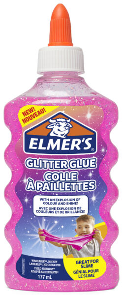 Elmer's Colla Glitter 177ml -ROSA