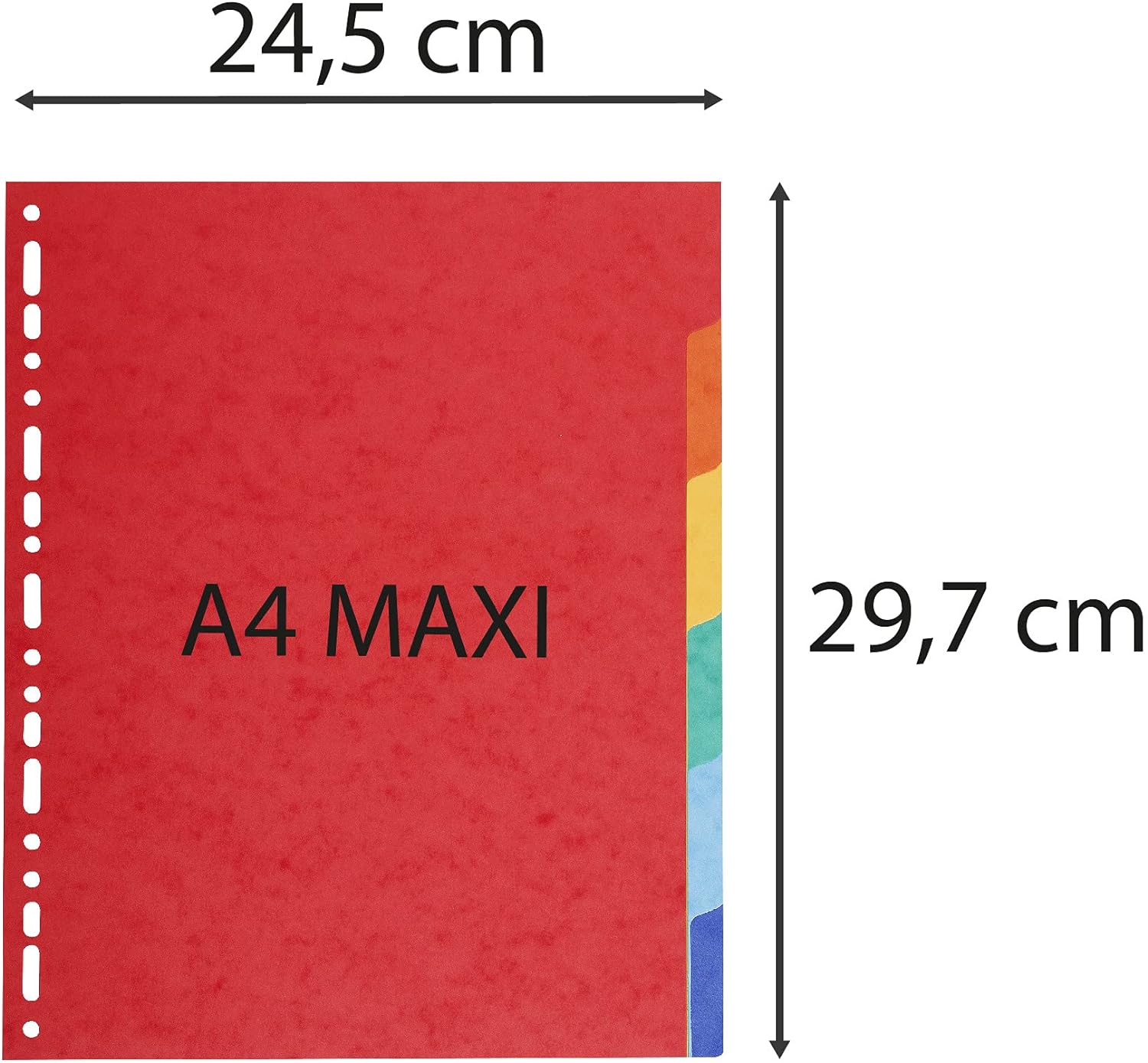 DIVISORI NEUTRI 6 TASTI CARTONCINO RICICLATO Forever® A4 Max