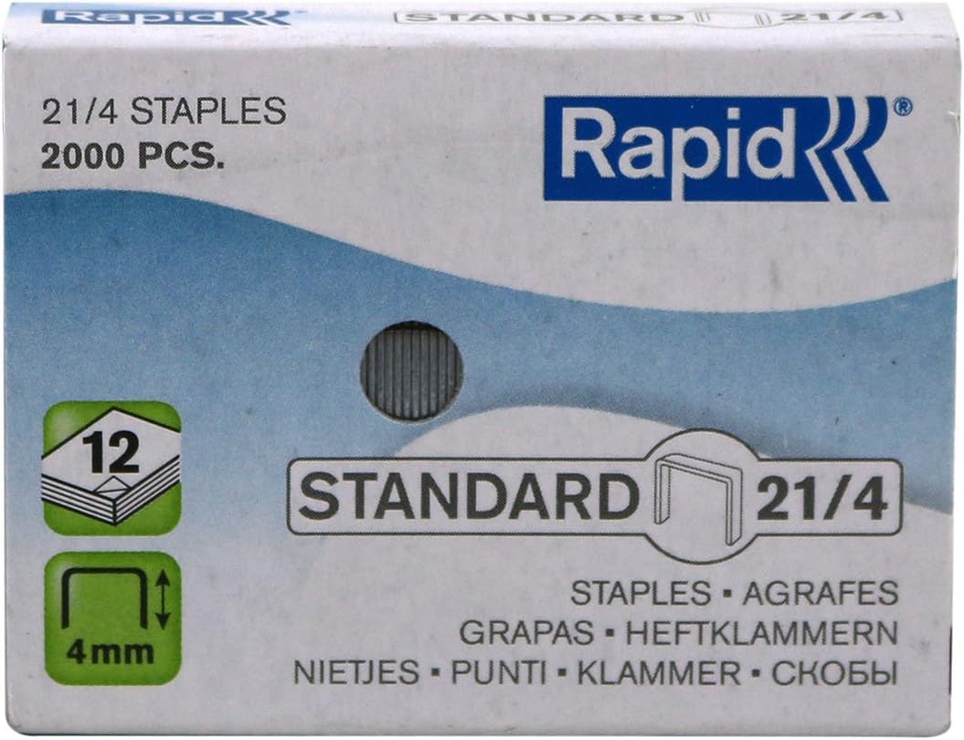 RAPID Punti metallici per cucitrice Standard 21/4 -  20.000