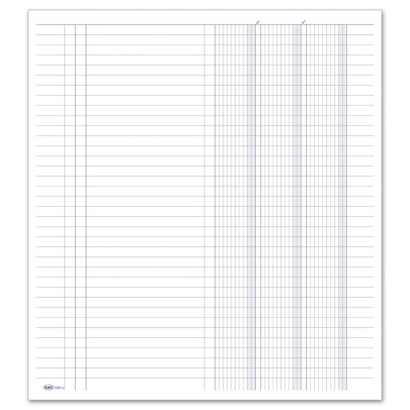 REGISTRO 3 COLONNE - 96 PAGINE - 31X24 5 CM