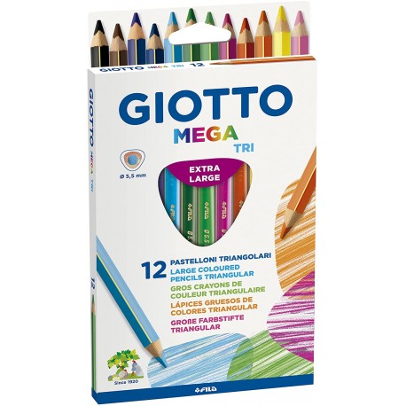 Pastelli Mega Tri astuccio confezione da 12 Giotto F220600
