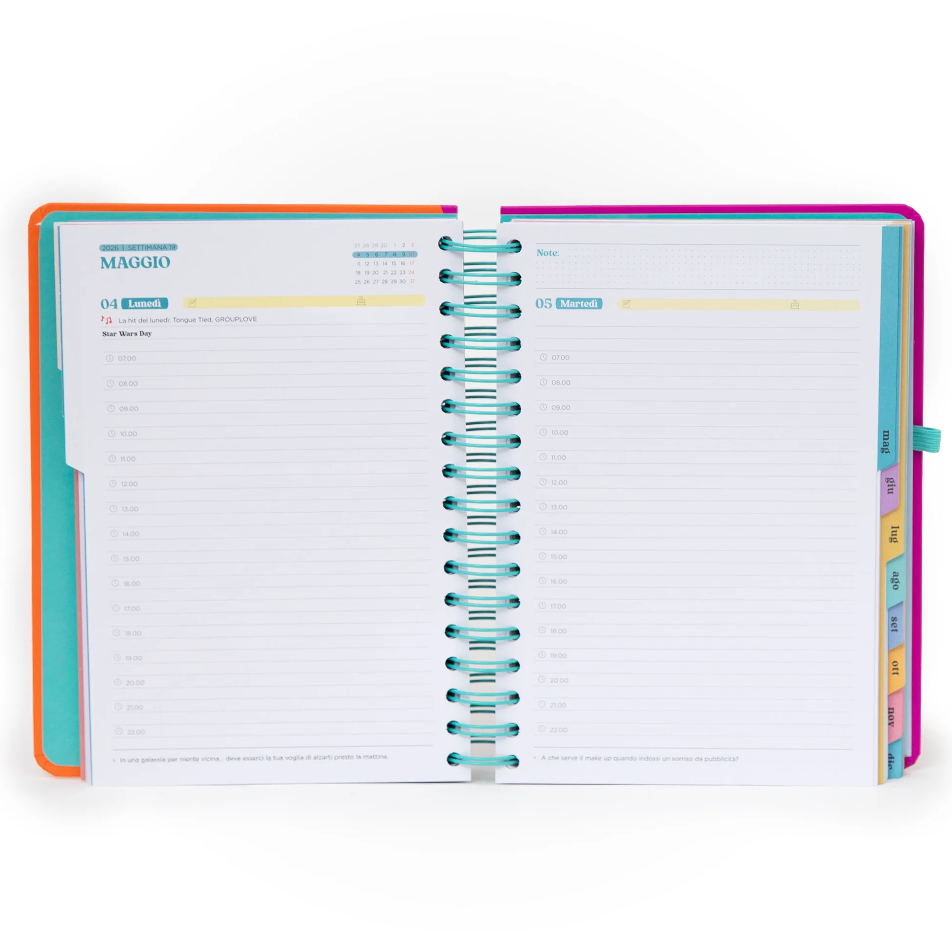 Agenda Wonder 2026 Giornaliera - Continua a provarci