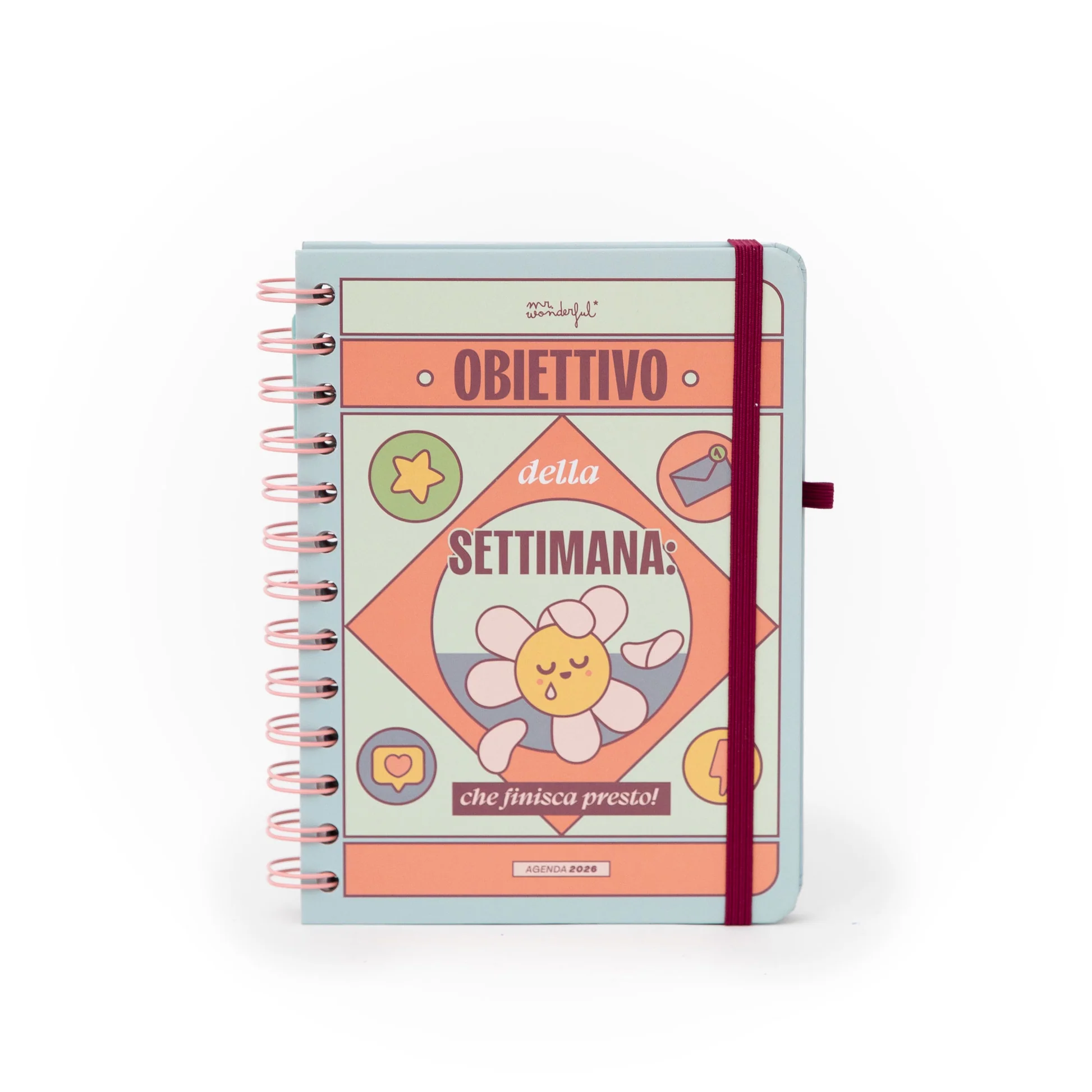Agenda Wonder piccola 2026 Settimanale - Obiettivo settimana
