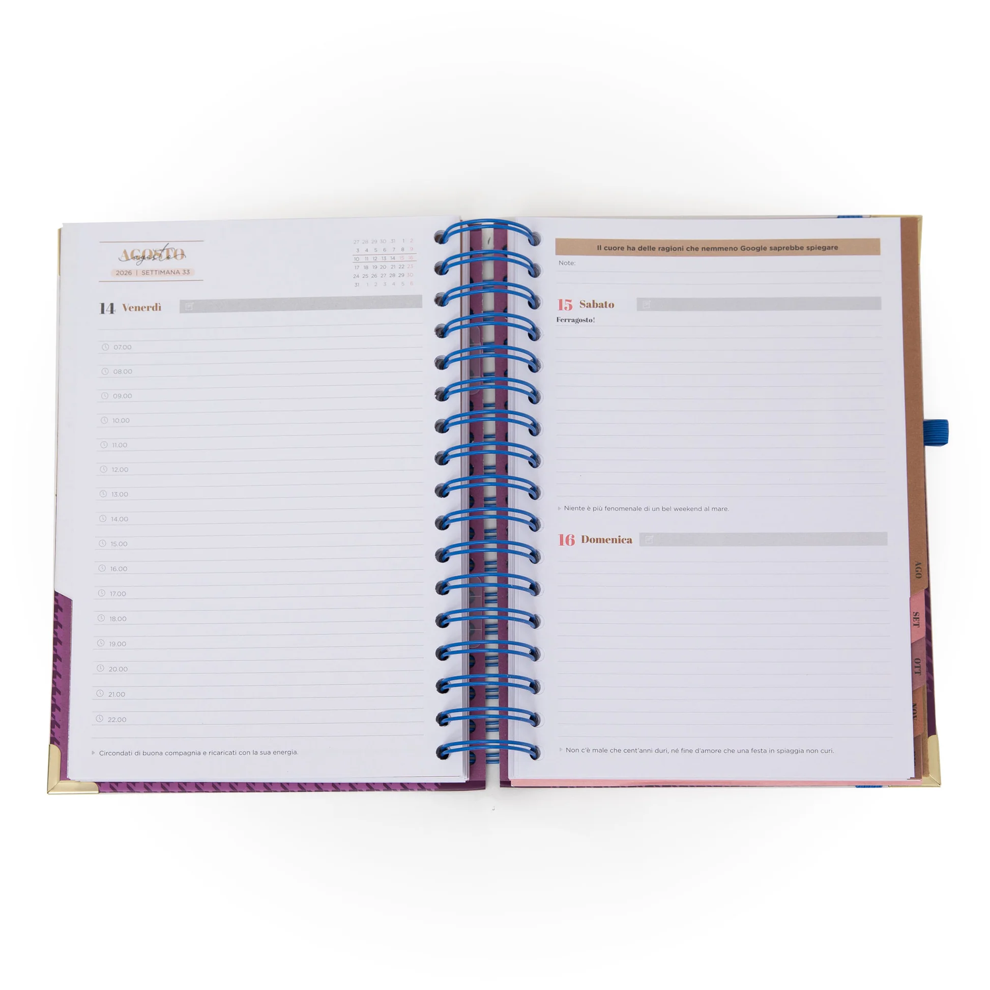 Agenda Office 2026 Giornaliera - La vita è oggi