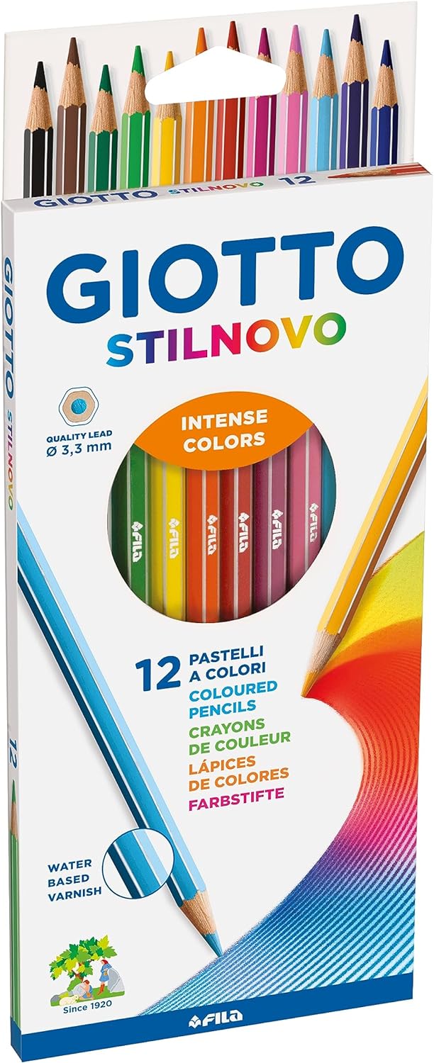 Giotto Stilnovo - Astuccio 12 Pastelli Multicolore