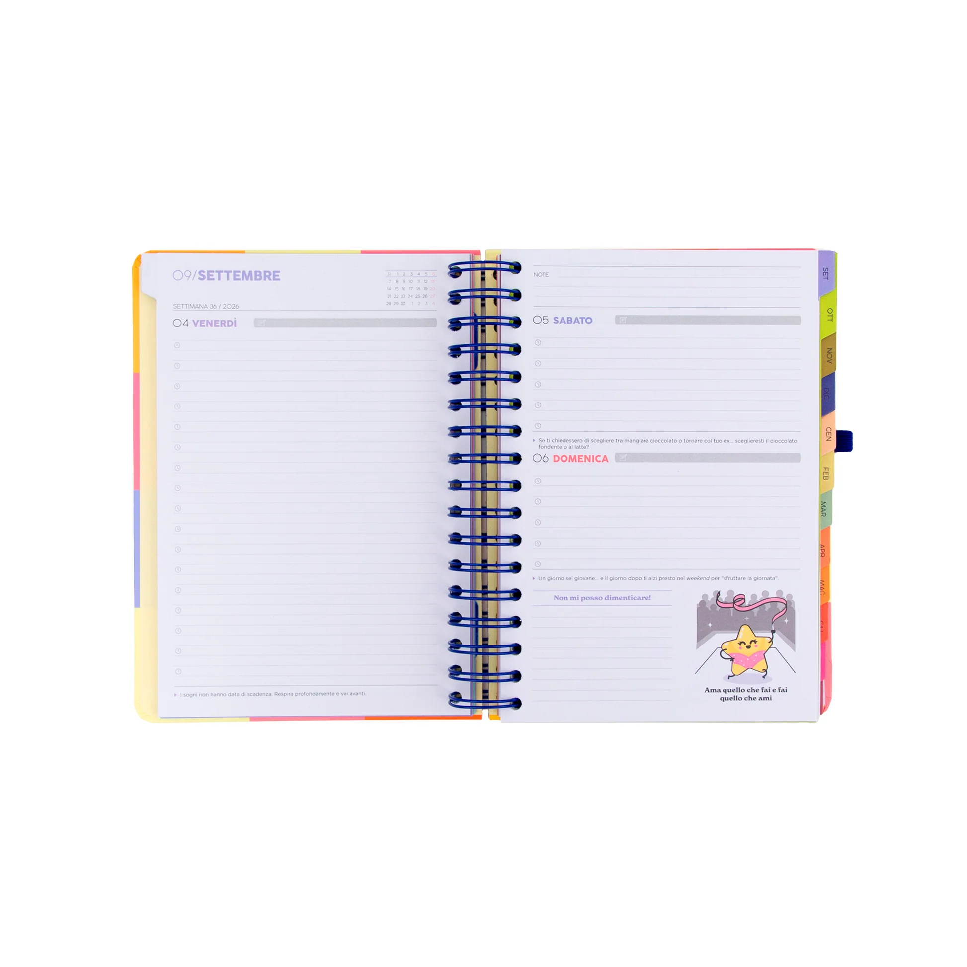 Diario scolastico Mr. Wonderful piccolo 2026-27 Giornaliero