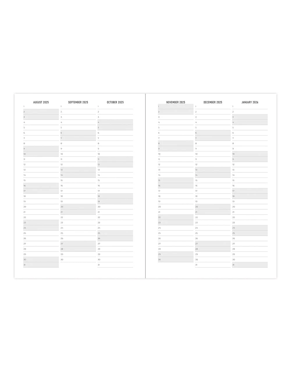 Letts Of London - Inspire A6 2025-2026 Multilingue - Verde