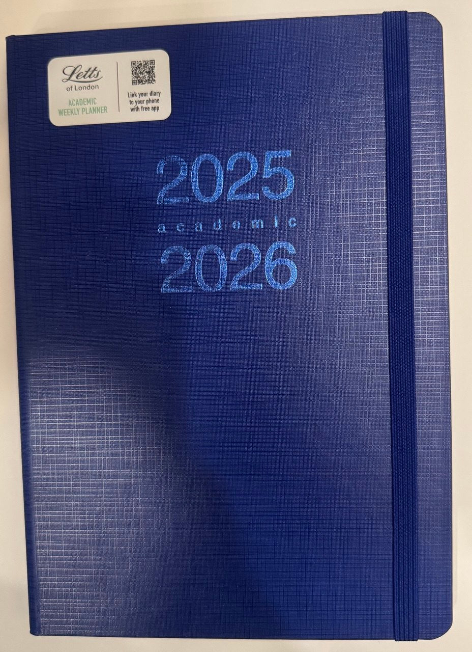 Letts of London Memo - Accademic Weekly 25/26 A5 - Blue