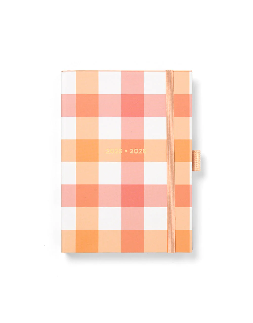 Letts Of London - Gingham A6 2025-2026 Multilingue - Arancio