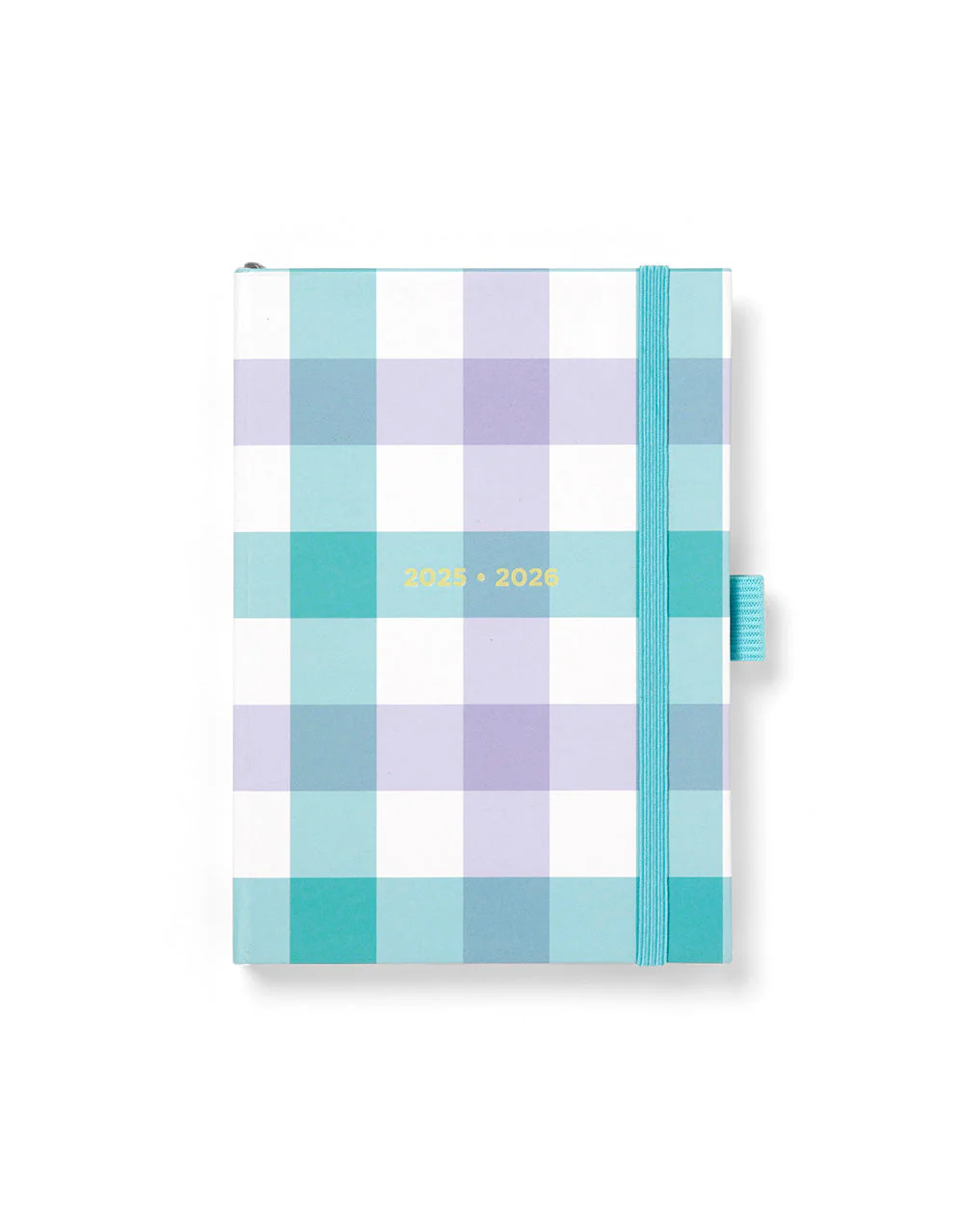 Letts Of London - Gingham A6 2025-2026 Multilingue - Azzurro