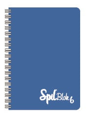 CF 6 PZ QUADERNO SPIRALATO A6 SPILBLOK6 CON ELASTICO 5MM